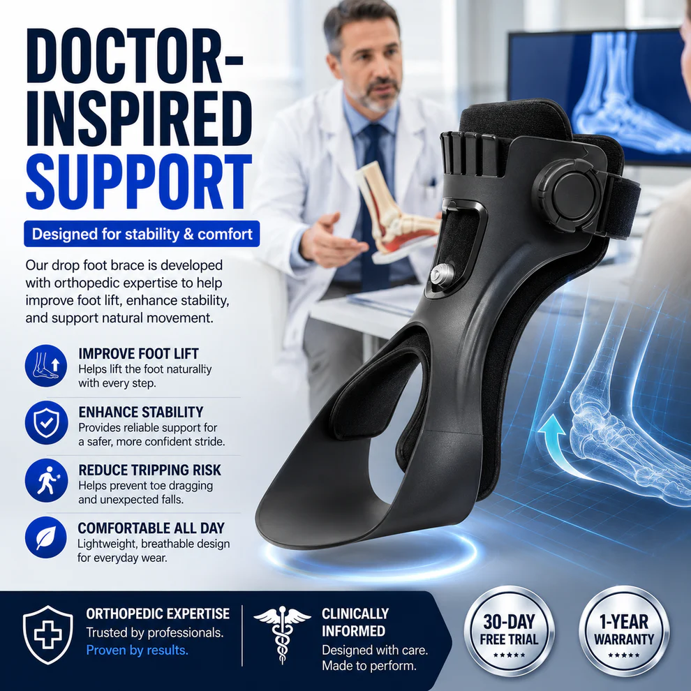 Drop Foot Support AFO Brace with Inflatable Airbag 2027